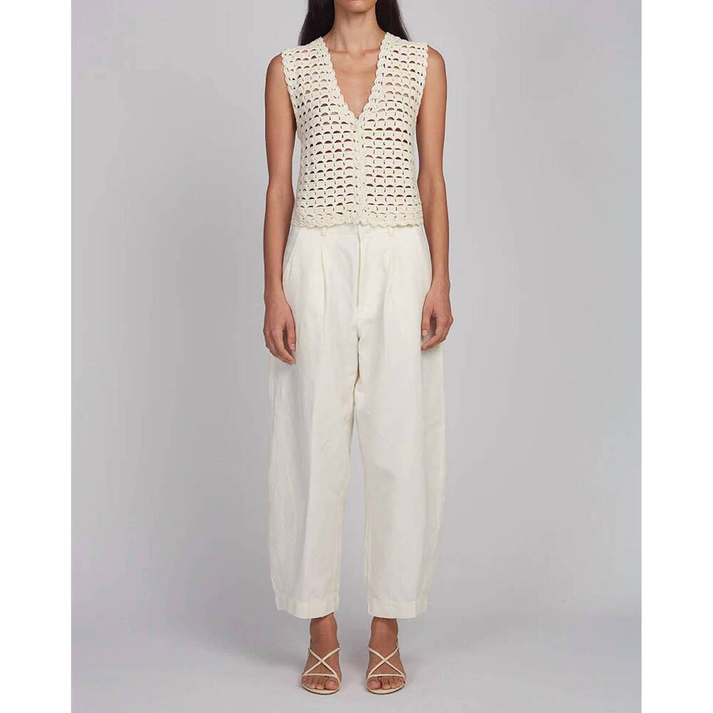 NEW ELEVEN SIX ellie crochet vest in ivory